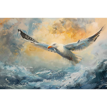 Flying Seagull Canvas